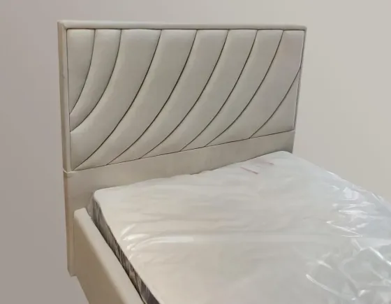 Кровать BNB Двуспальная Laurel Comfort 160 x 200 см Simple С подъемным механизмом и нишей для белья Айвори Киев