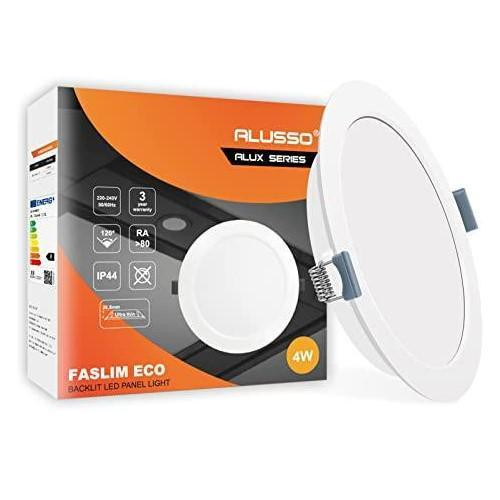Потолочный LED-светильник Alusso 4W (98 мм), ультратонкий, врезной, IP44, белый (Круг) Киев - изображение 2