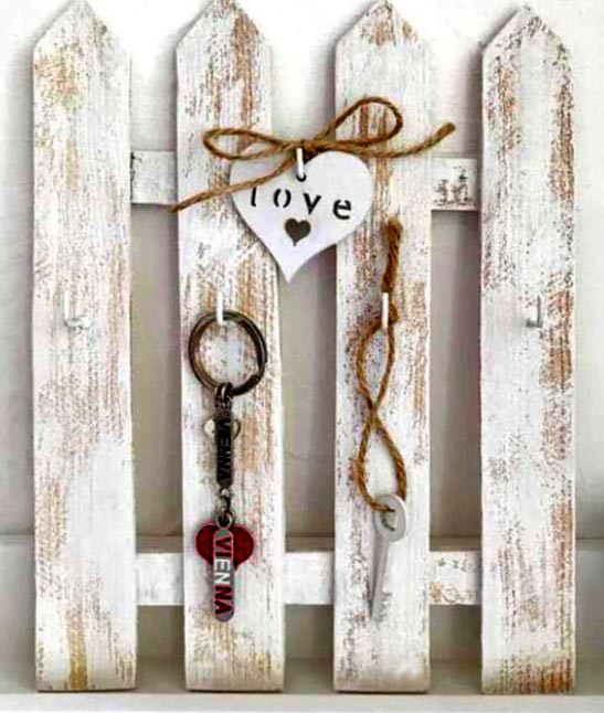Ключниця дерев'яна "Десарзе" шеббі Миколаїв - фото 1