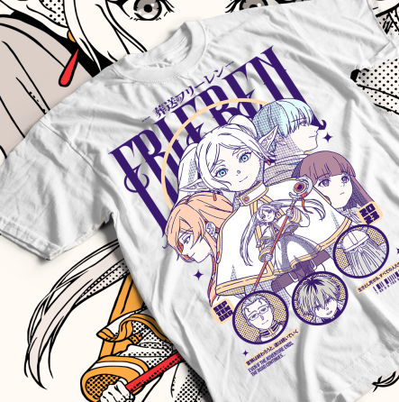 Футболка аниме Фриерен Бейонд Джоурней С оверсайз (S/M/L) Черний AnimeJ0049 Днепр