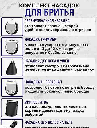 Безпровідна, професійна машинка для стрижки волосся, тример 16в1. Харків