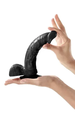 Фалоімітатор на присосці Real Body — Real Jayson Black, TPE, діаметр 4 см Львів