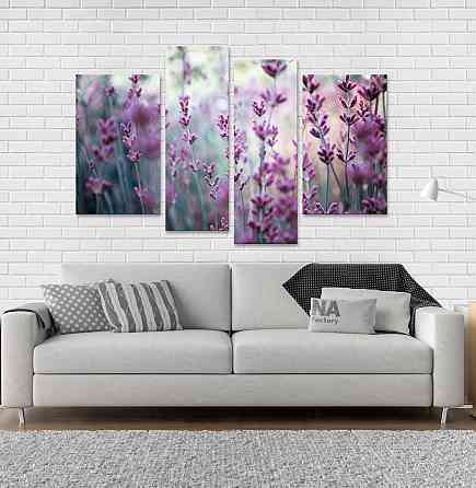 Модульная картина Лаванда (75х118 см) Art-46_4 Киев
