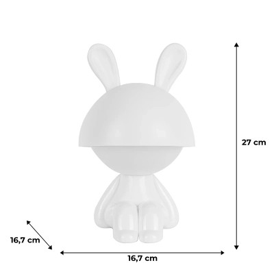 Нічник Kite Світильник LED з акумулятором Cute Bunny, білий (K25-316-1-1) Вінниця - фото 6
