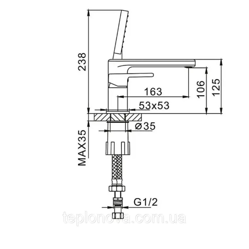 Смеситель для ванны Globus Lux Milano GLM-0109 Черновцы - изображение 3