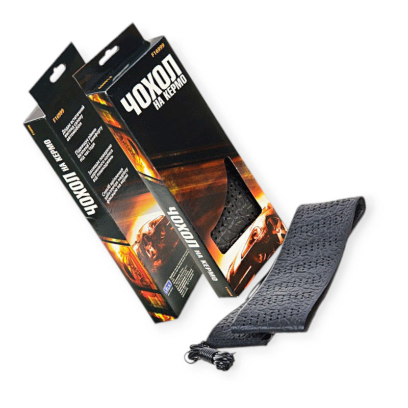 Оплетка l кожзам (39 - 41 см) черная перфор. руля Мукачево - изображение 1