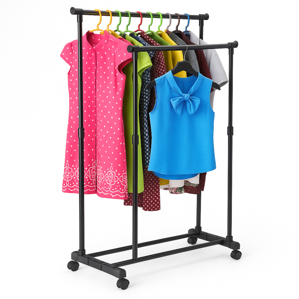 Вішалка для одягу Double-Pole, Вішалка підлогова стійка для одягу стійка верхнього UD-27 Львів - фото 7