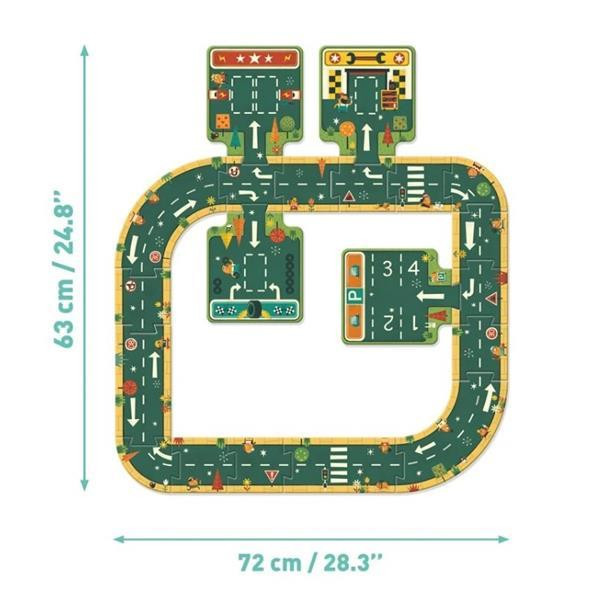 Підлоговий пазл Djeco Автотраса 21 деталь (DJ07162) Харків - фото 7