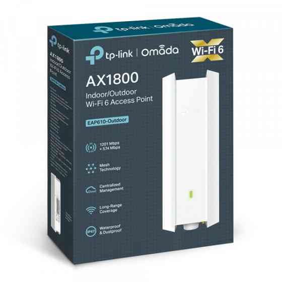 Точка доступу TP-Link EAP610 Outdoor, AX1800 1xGE LAN PoE MU-MIMO стел (EAP610-Outdoor) Киев