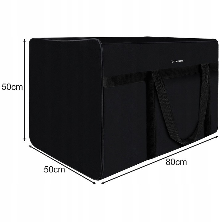 Транспортная сумка дорожная 200 литров с ручками Trizand (24257) Black Нововолынск - изображение 5