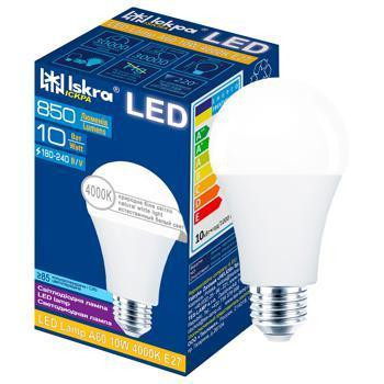 Лампа Искра 10W LED EKO E27 Харьков - изображение 1