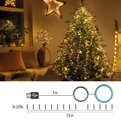 Гирлянда ColorWay Каскад LED 98 7 x 1.5 м 8 функций (CW-G-98L71CU) Винница - изображение 7