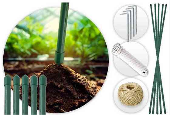 Усиленная садовая теплица парник Plonos 18м2 Green 6х3м (4918-В) Харьков