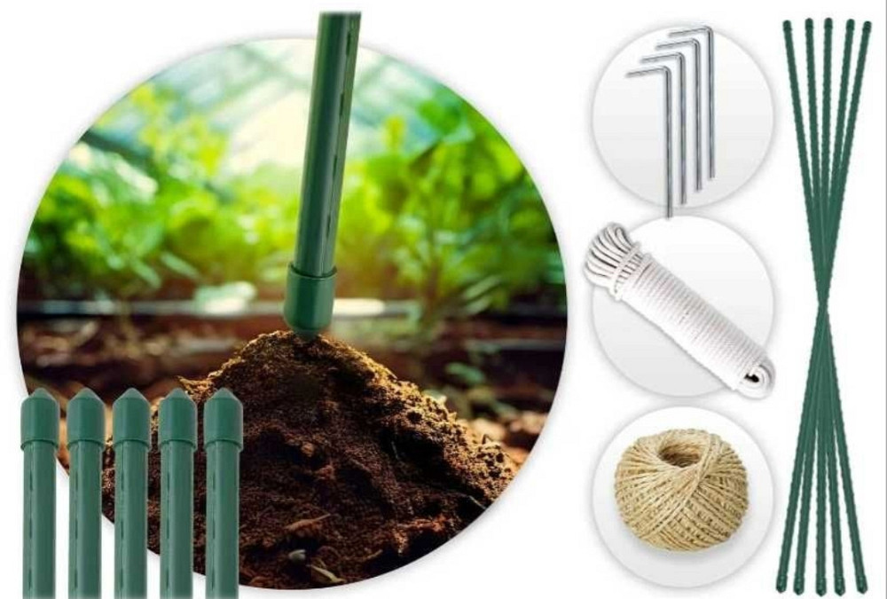 Усиленная садовая теплица парник Plonos 18м2 Green 6х3м (4918-В) Харьков - изображение 1