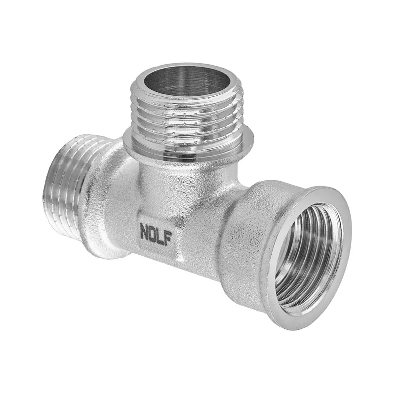 Трійник Nolf NFC.T06FMM-N-1/2''FMM нікельований (NF3099) Київ - фото 1