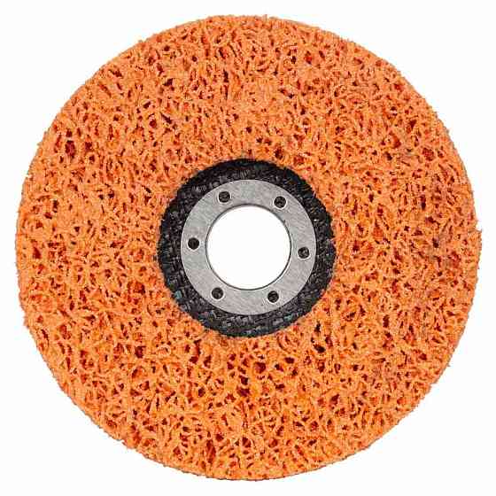 Круг зачистной из нетканого абразива (коралл) Т27 Ø125×22.23мм оранжевый жесткий SIGMA (9176611) Киев