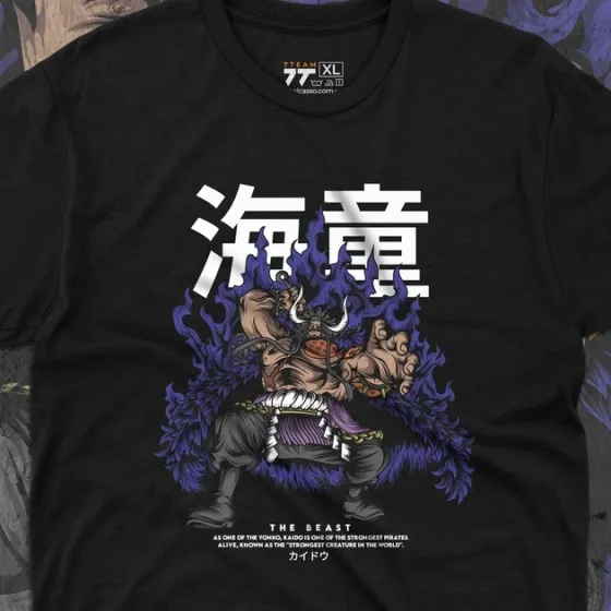 Футболка для подростка мальчика с принтом Ван Пис Kaido The Bea140t Размер 160 Anime10244 Днепр