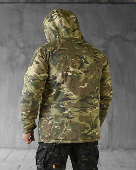 Тактическая куртка мужская мультикам на подкладке омнихит теплая сохраняет тепло тела XL Одесса - изображение 6