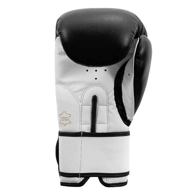 Боксерські рукавиці TITLE Premier Leather Black/White M 12 oz (бинти 4м. в комплекті) Кам'янське - фото 7
