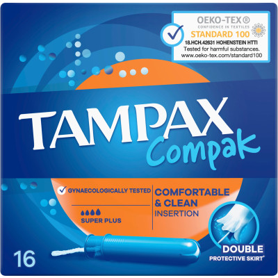 Тампони Tampax Compak Super Plus з аплікатором 16 шт. (8001841300399) Вінниця - фото 2