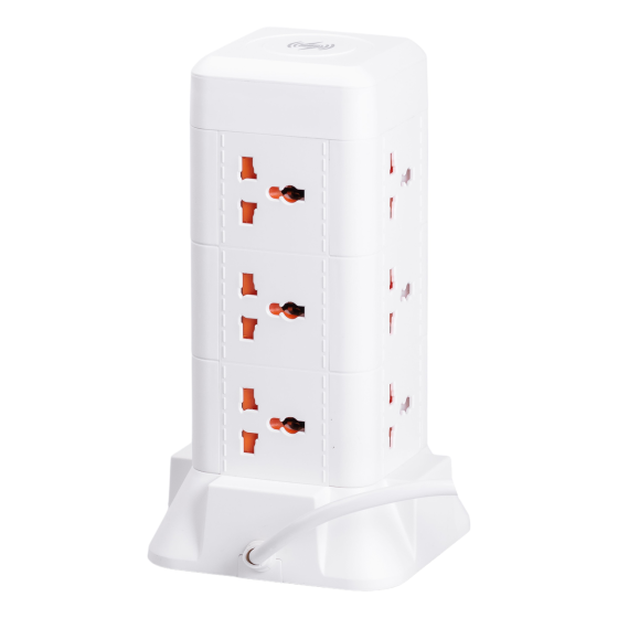 Удлинитель с 9 розетками, USB и беспроводной зарядкой 4.8 м Киев