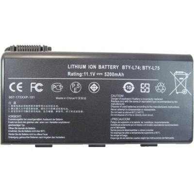 Аккумулятор для ноутбука AlSoft MSI BTY-L74 5200mAh 6cell 11.1V Li-ion (A41554) Винница - изображение 1