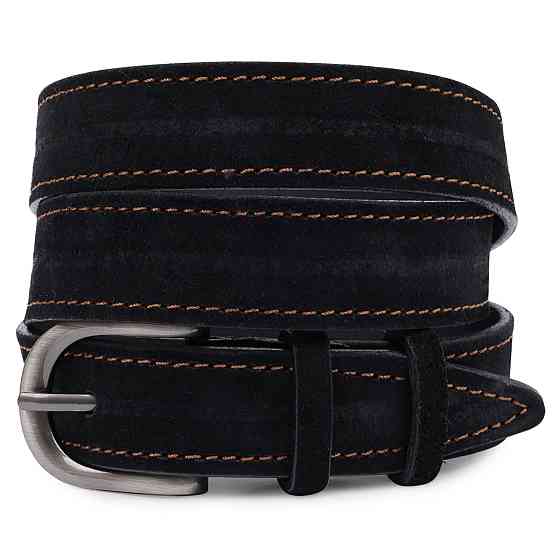 Замшевый женский ремень Vintage 20790 Черный Киев