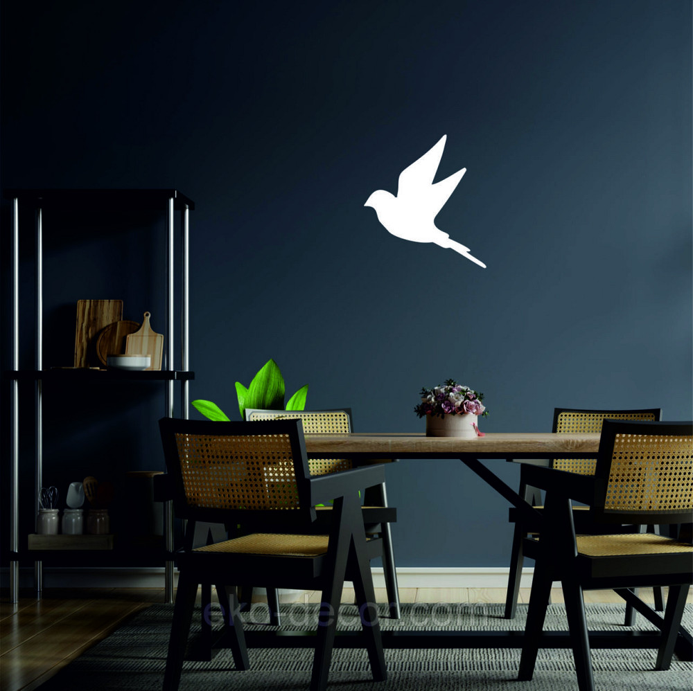 Декоративне настінне Панно «Пташка» Декор на стіну(ціна за 1шт) 30*27 см, Білий Київ - фото 4