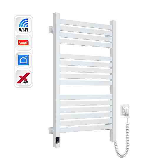 Електрична сушарка для рушників NAVIN Авангард X 480х800 Sensor з WI-FI правобічна, біла Київ