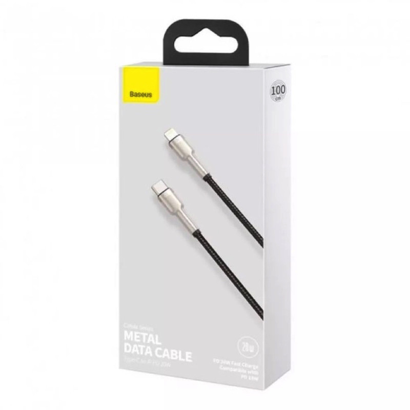 Кабель Baseus Cafule Series Metal Data Cable Type-C to iP PD 20W 0.25m Black Киев - изображение 2