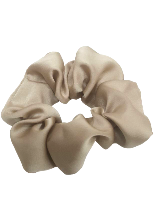 Резинка для волос шелковая Бежевый Харьков - изображение 1