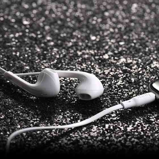 Навушники HOCO M39 Rhyme з мікрофоном, білі Київ