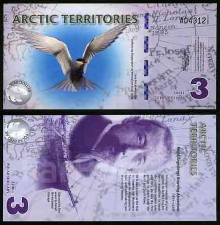 Арктика / Arctic territories 3 dollars 2010 UNC Полтава