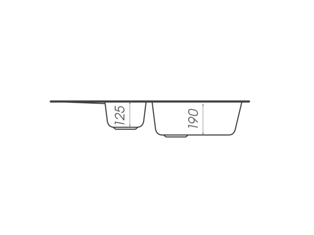 PLATINUM Гранітна мийка для кухні Platinum 7850W TOSKANA матова Мікс Київ - фото 2