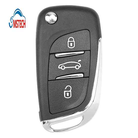 Выкидной ключ Peugeot с 3 кнопками и чипом Киев