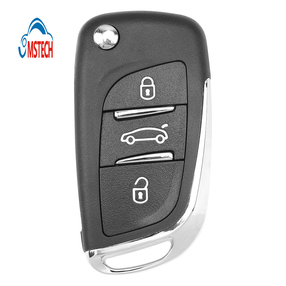 Выкидной ключ Peugeot с 3 кнопками и чипом Киев - изображение 1