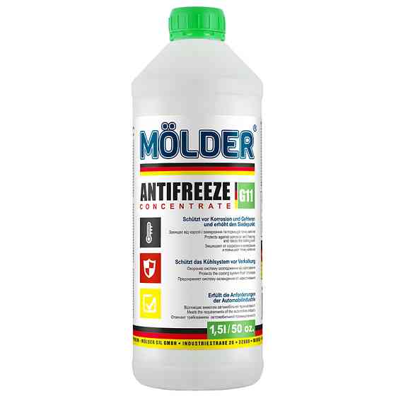 Антифриз Molder G11 зеленый концентрат 1,5л Львов