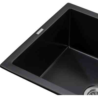 Мойка кухонная GRANADO NAVIA black shine з сифоном (775*495mm.) (gr3801) Винница