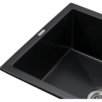 Мойка кухонная GRANADO NAVIA black shine з сифоном (775*495mm.) (gr3801) Винница - изображение 3