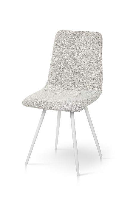 Стілець ФРЕШ (круглий) білий/букле бежева Киев - изображение 3