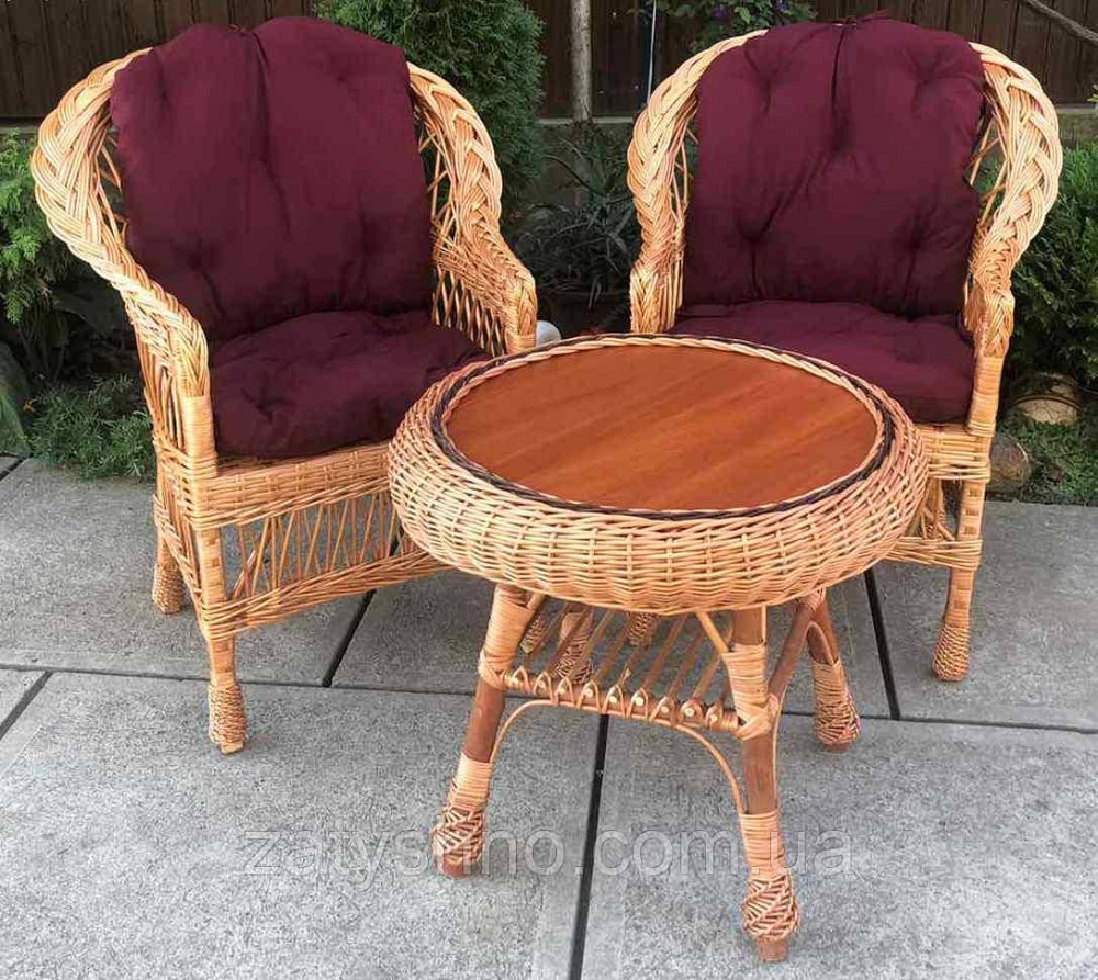 Плетеная мебель для дачи|  Мебель из лозы балконная  |мебель плетеная с подушками Киев - изображение 2
