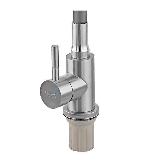 Кухонный смеситель Armata SUS-011 Refl.Gray с серым силиконовым изливом (CH6481) Харьков