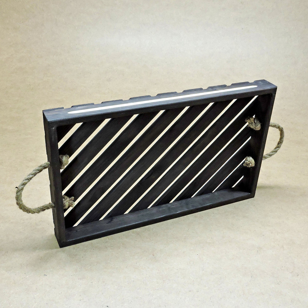 Піднос дерев'яний "Ломмел" графіт Миколаїв - фото 4