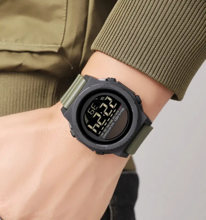 Годинник чоловічий наручний на сонячній батареї Skmei 2358 solar (Зелений із чорним) Вінниця