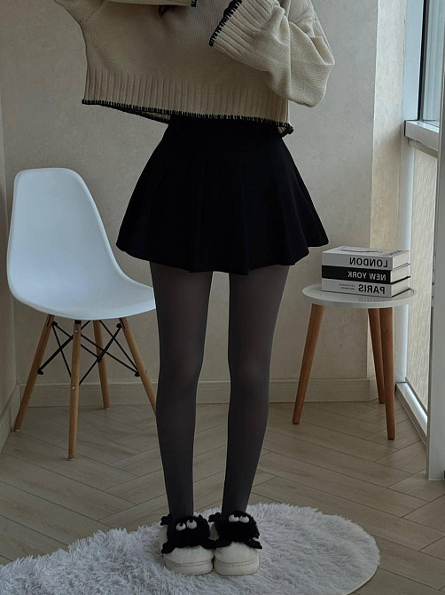 Женские повседневные теплые колготы на меху Серый Одесса - изображение 4