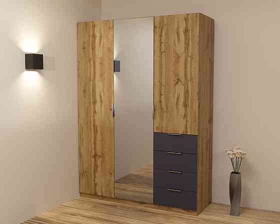 Шафа Крістал 2, Дуб Аппалачі/Антрацит, 1500х520х2100 Львів