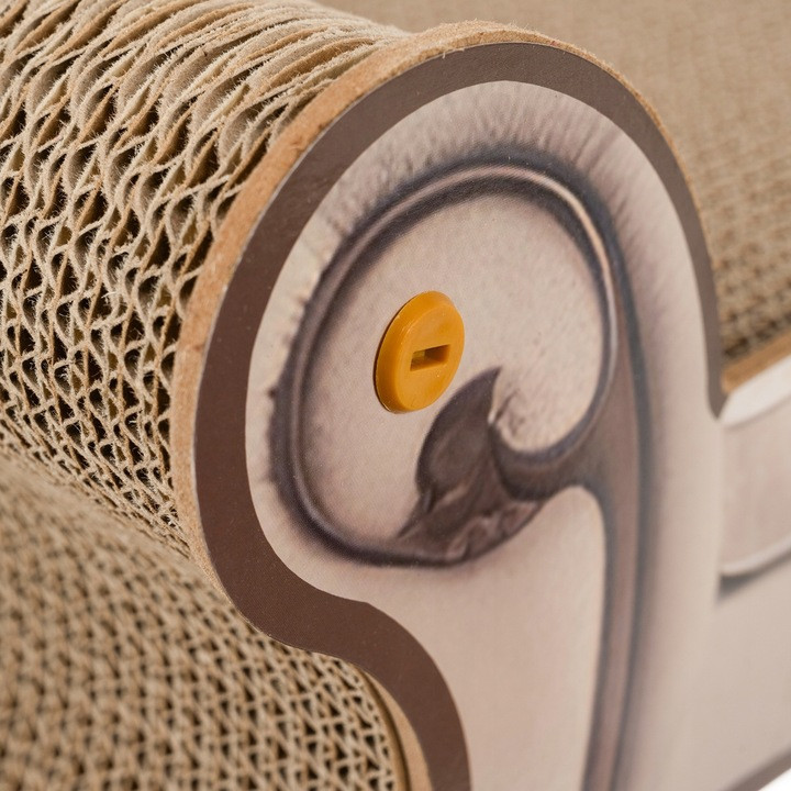 Когтеточка в виде дивана картонная 60 см для кошек Purlov (24285) Нововолынск - изображение 5