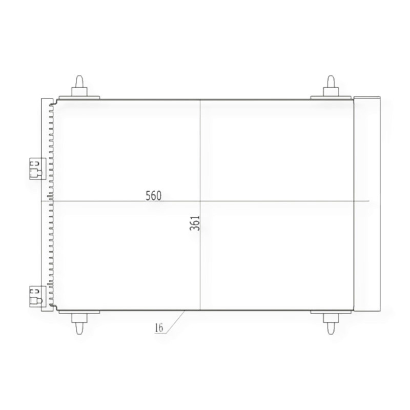 Радиатор Пежо 307 00- кондиционера Мукачево - изображение 1