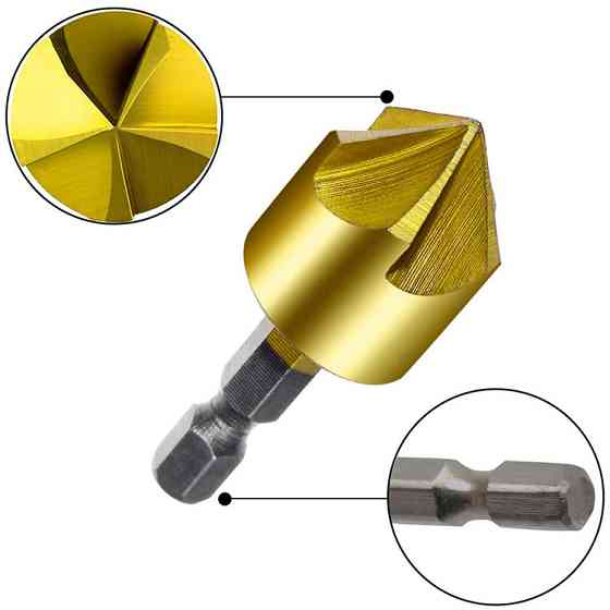 Набор зенковок 6 шт для дерева, пластика и металла Киев