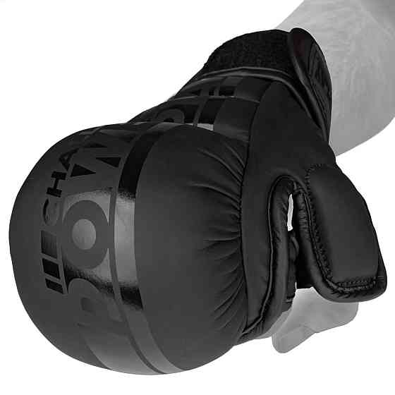 Рукавиці для MMA PowerPlay PP_3033 Ultra Matt Чорні S Київ